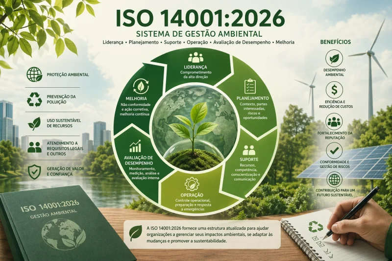 Nova ISO 14001:2026 já está em vigor e abre oportunidades para empresas evoluírem na gestão ambiental
